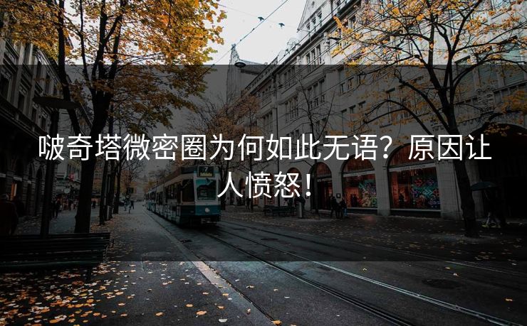 啵奇塔微密圈为何如此无语？原因让人愤怒！